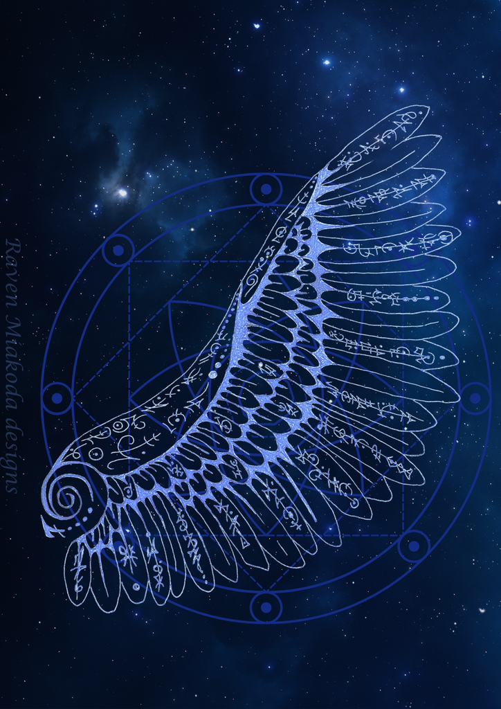 Wing of insight: A4 printable pdf and png