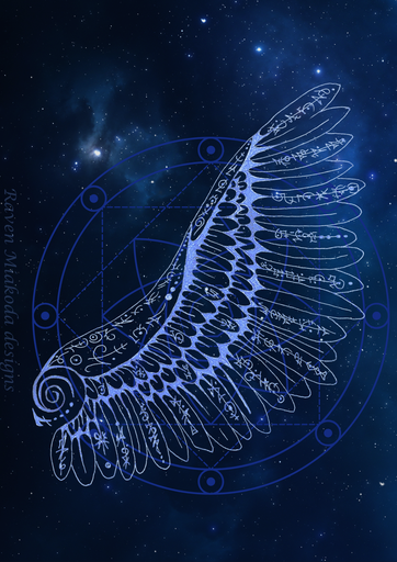 [011] Wing of insight: A4 printable pdf and png